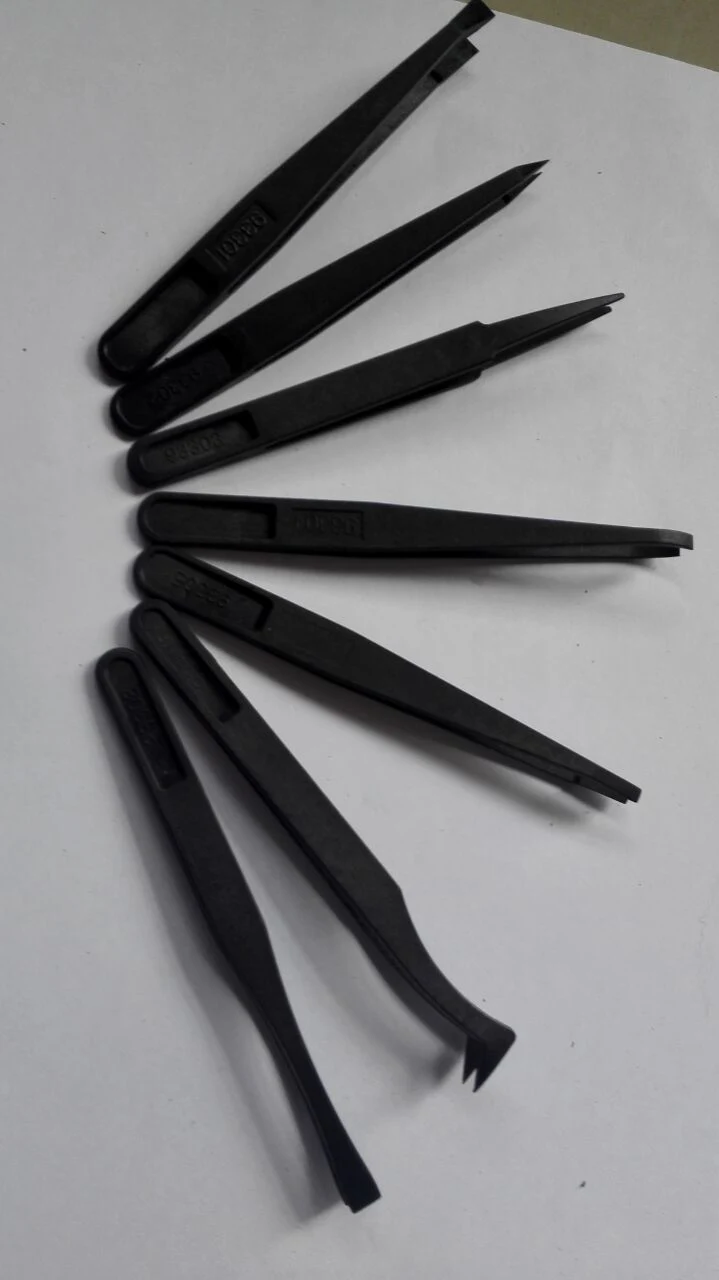 Plastic Tweezers with Coated Tips Loose Stone Pick-up Tools