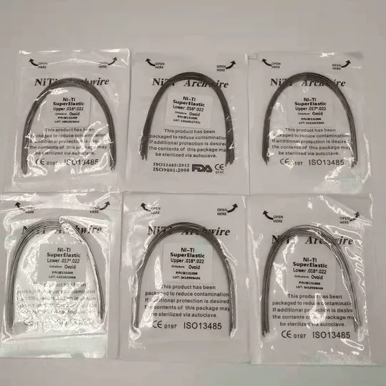 Disposable Dental Equipment Orthodontic Archwire Niti Orthodontic Wires