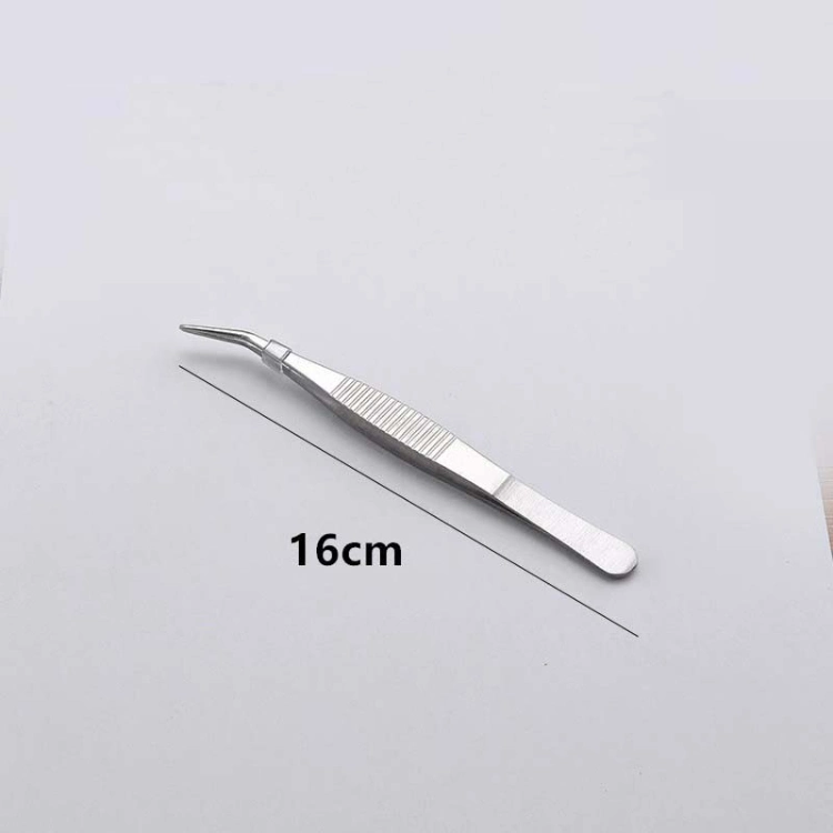 Medical Surgical Forceps 304 Stainless Steel Curved Tweezers