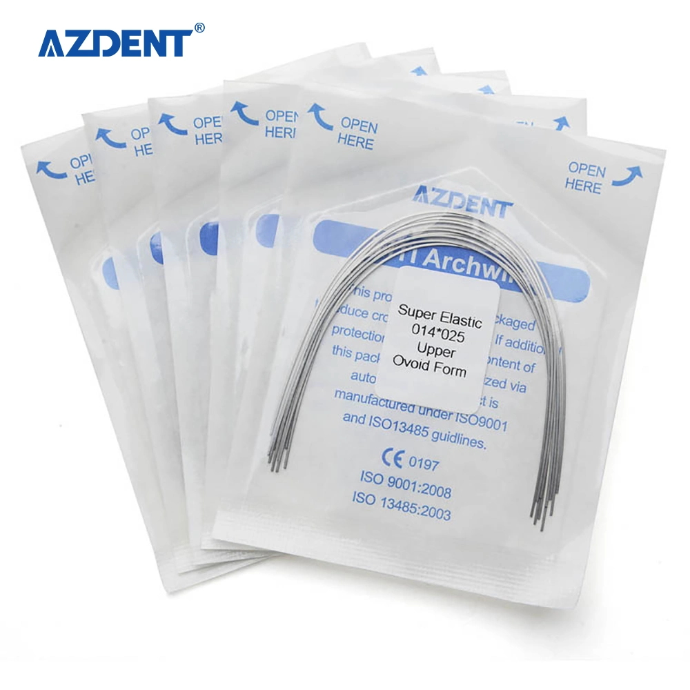 Dental Orthodontic Used Ovoid Round Elastic Niti Arch Wire