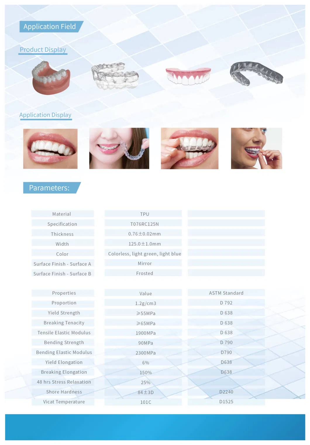 High Quality Value of Money Dental Foils for Making Clear Aligners