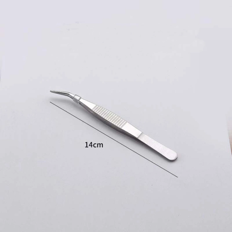Medical Surgical Forceps 304 Stainless Steel Curved Tweezers