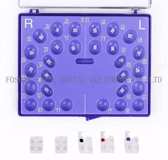 Dental Ortho Sapphire Ceramic Bracket Monocrystalline Mini Roth. 022, Hooks 345