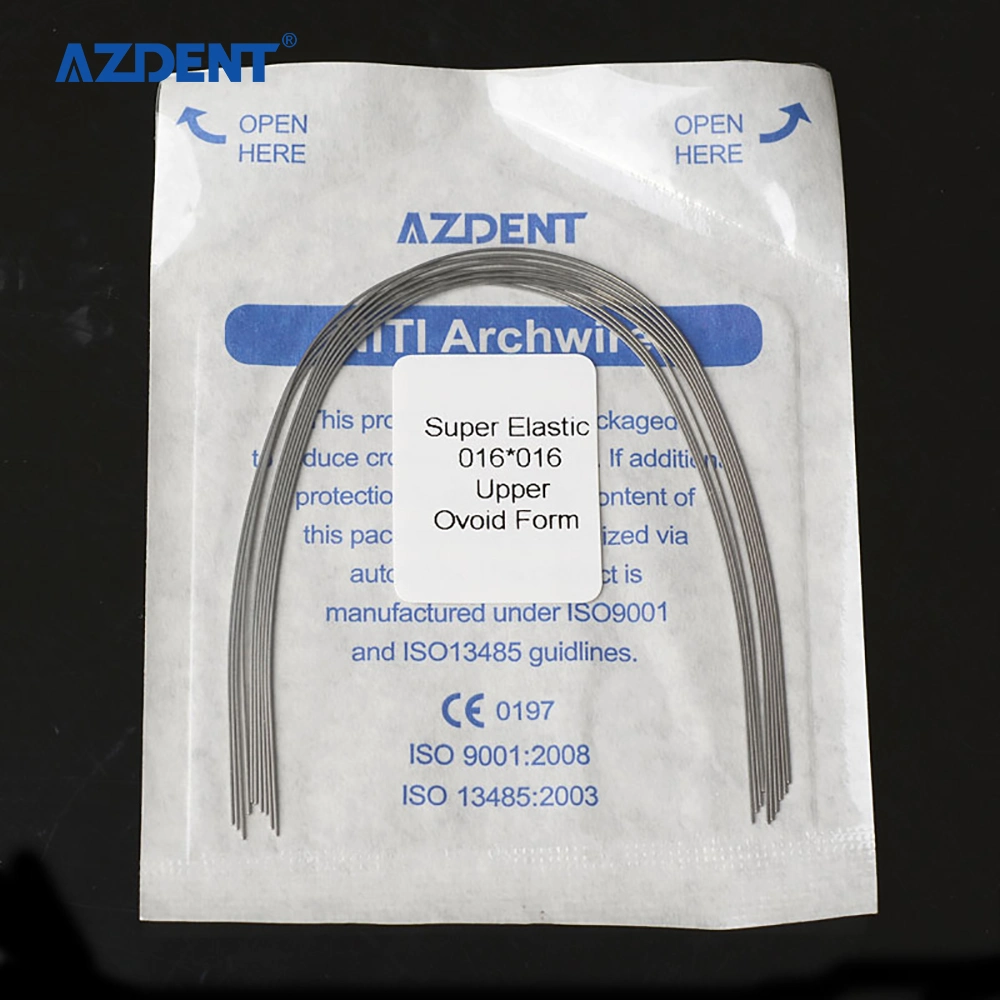 Dental Orthodontic Used Ovoid Round Elastic Niti Arch Wire