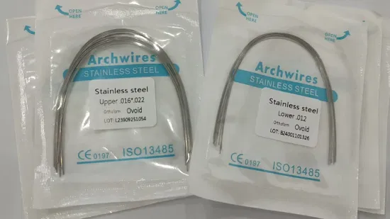 Dental Arch Wire Orthodontic Materials / Stainless Steel Wire Rectangle Wire