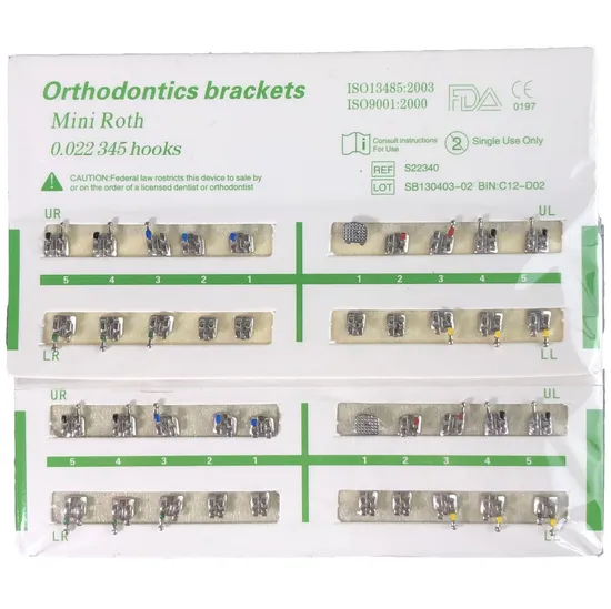 Ortho Dental Equipment Orthodontic Dental Teeth Braces Metal Dental Bracket