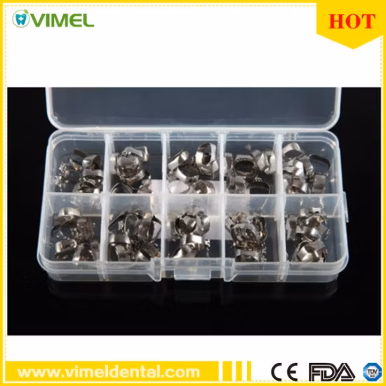 Dental Orthodontic Molar Bands Welded with Buccal Tube Band Products