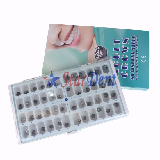 Stainless Steel Dental Primary Molar Crown for Adults