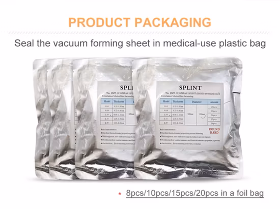 OEM Private Label Orthodontic Dental Vacuum Splint Sheets Clear Invisible PETG Teeth Aligners for Teeth Alignment