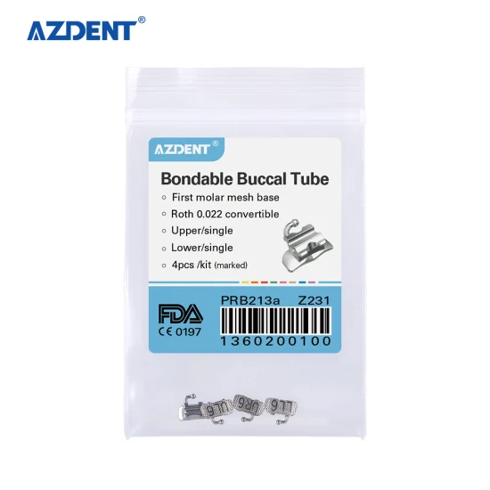 Hot Selling Azdent 1st Roth Bondable U1/L1 Dental Orthodontic Buccal Tube